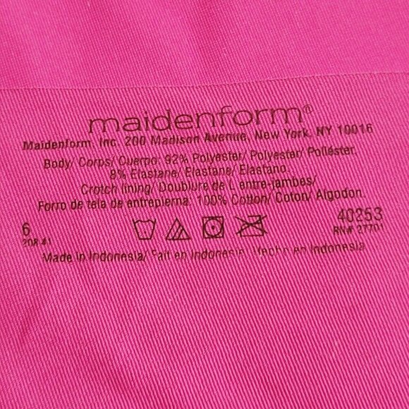 Maidenform The Smooth Panty Bikini Berry 40253 Sz 6/Md Shaping Tagless Discontin - Picture 6 of 6